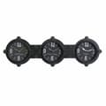 Miniatyrbild 1 av 2: Wall Clock DKD Home Decor Crystal Black Iron (58 x 6.5 x 18 cm)