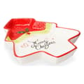 Pikkukuva 2 / 2: Centerpiece Christmas Tree Father Christmas 19,6 x 3 x 23 cm Ceramic Red White