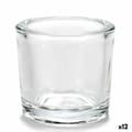 Miniatyrbillede 1 af 4: Candleholder Transparent Glass 6,5 x 6 x 6,5 cm (12 Units)