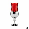 Pikkukuva 1 / 2: Candleholder Crystal Red Silver 13 x 35 x 13 cm (6 Units)