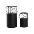 Miniatyrbild 1 av 4: Candleholder Home ESPRIT Black Metal Crystal 24,5 x 24,5 x 46 cm (2 Units)