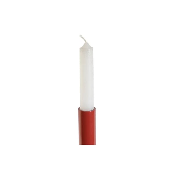 Candle Holder Home ESPRIT Mustard Terracotta Aluminium 10 x 10 x 41 cm (2 Units)