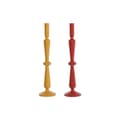 Miniatyrbild 1 av 4: Candle Holder Home ESPRIT Mustard Terracotta Aluminium 10 x 10 x 41 cm (2 Units)