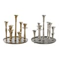Pikkukuva 1 / 3: Candle Holder DKD Home Decor 29 x 29 x 30 cm Aluminium Modern (2 Units)