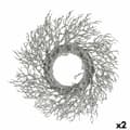 Pikkukuva 1 / 2: Advent wreathe Branch Silver Plastic 50 x 10 x 50 cm (2 Units)