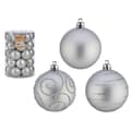 Pikkukuva 2 / 2: Set of Christmas balls Silver PVC Ø 6 cm (4 Units)