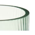 Miniatyrbillede 2 af 2: Vase Stripes Green Crystal 9,5 x 16,5 x 9,5 cm (8 Units)