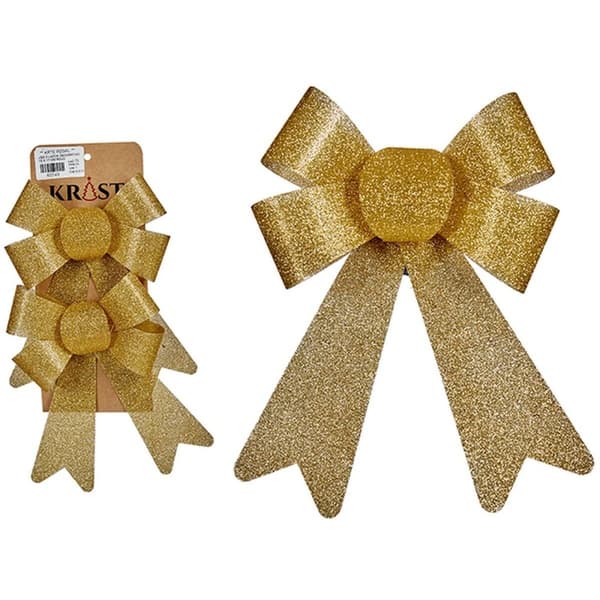 Christmas Decorations Set Krist+ 65546 Golden PVC 16 x 3 x 18 cm Lasso (24 Units)