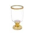 Miniatyrbillede 2 af 2: Candleholder Wineglass Golden Steel 12 x 24,5 x 12 cm (6 Units)