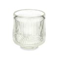 Miniatyrbild 2 av 4: Candleholder Stripes Transparent Crystal 7,5 x 7,8 x 7,5 cm (12 Units)