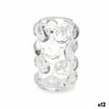 Pikkukuva 1 / 4: Candleholder Microbeads Transparent Crystal 8,4 x 12,5 x 8,4 cm (12 Units)