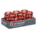 Pikkukuva 3 / 4: Candleholder Microbeads Orange Crystal 8,4 x 12,5 x 8,4 cm (12 Units)