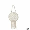 Pikkukuva 1 / 2: Candleholder Macrame White Cotton 26 x 66 x 26 cm (4 Units)