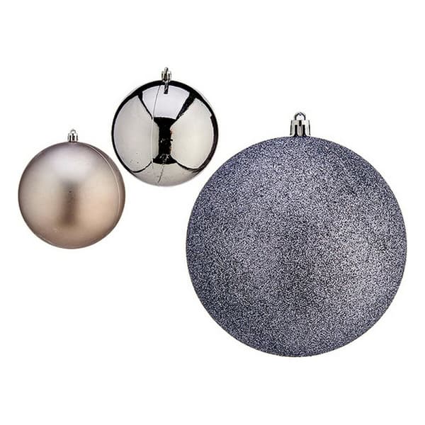 Christmas Baubles Krist+ 00762 Silver Plastic Ø 12 cm 6 Units