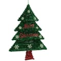 Pikkukuva 2 / 2: Christmas bauble Pendant Christmas Tree Tinsel LED Light Red Green polypropylene PET 44 x 58,8 x 7 cm (12 Units)