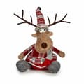 Pikkukuva 2 / 2: Decorative Figure Krist+ FG31-9590B White Brown Red Grey Deer 16 x 30 x 30 cm (4 Units)