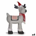 Pikkukuva 1 / 2: Decorative Figure Christmas Reindeer Red Grey 22 x 47 x 45 cm (4 Units)