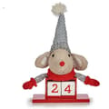 Pikkukuva 2 / 2: Decorative Figure Krist+ FG18-0705C-R Red Grey Mouse 20 x 11 x 20 cm Calendar (8 Units)