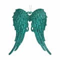Pikkukuva 2 / 2: Christmas bauble Angel Wings Green Plastic Glitter 13 x 14,5 x 2,5 cm (24 Units)