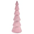 Pikkukuva 2 / 2: Christmas Tree Velvet Pink Wood 12 x 34,5 x 12 cm (8 Units)