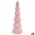 Pikkukuva 1 / 2: Christmas Tree Velvet Pink Wood 12 x 34,5 x 12 cm (8 Units)