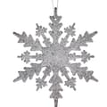 Pikkukuva 2 / 2: Christmas bauble Snowflakes Silver Plastic Glitter 15 x 15 x 0,2 cm (24 Units)