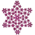 Miniatyrbild 2 av 2: Christmas bauble Star Fuchsia 29 x 0,1 x 32 cm (24 Units)