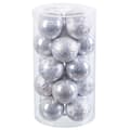 Miniatyrbillede 1 af 2: Christmas Baubles Silver Plastic 6 x 6 x 6 cm (20 Units)