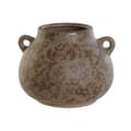 Pikkukuva 1 / 3: Vase Home ESPRIT Brown Green Stoneware Leaf of a plant 21 x 20 x 16 cm