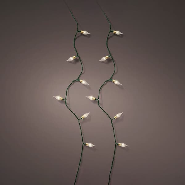 Wreath of LED Lights Lumineo 493270 Vintage Soft green 11,2 m Inside