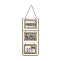 Pikkukuva 1 / 3: Wall photo frame Atmosphera 3 photos MDF Wood (52 x 22 cm)