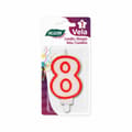 Miniatyrbild 3 av 4: Candle Set Algon Red (36 Units)