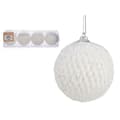 Pikkukuva 2 / 2: Set of Christmas balls Krist+ 00424 White polystyrene (12 Units)