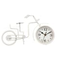 Pikkukuva 2 / 3: Table clock Bicycle White Metal 33 x 21 x 4 cm (4 Units)