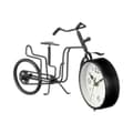 Pikkukuva 2 / 3: Table clock Bicycle Black Metal 33 x 21 x 4 cm (4 Units)