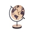 Pikkukuva 2 / 2: Table clock World Map Black Metal MDF Wood 22,5 x 30,5 x 12 cm (6 Units)