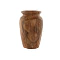 Miniatyrbillede 1 af 3: Vase Home ESPRIT Natural Dark brown Teak 25 x 25 x 40 cm