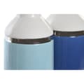 Miniatyrbild 2 av 3: Vase DKD Home Decor 12 x 12 x 18,5 cm Silver White Sky blue Navy Blue Stoneware (2 Units)