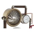 Pikkukuva 3 / 5: Wall Clock DKD Home Decor Valves Crystal Golden Iron (50,5 x 12 x 73 cm)