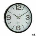 Pikkukuva 1 / 3: Wall Clock White Black Crystal Plastic 40 x 5 x 40 cm (6 Units)
