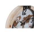 Pikkukuva 3 / 3: Wall Clock DKD Home Decor 40 x 4 x 54 cm Crystal Iron MDF Wood World Map (2 Units)