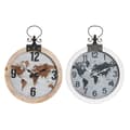 Pikkukuva 1 / 3: Wall Clock DKD Home Decor 40 x 4 x 54 cm Crystal Iron MDF Wood World Map (2 Units)