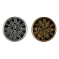 Pikkukuva 1 / 3: Wall Clock Home ESPRIT Black Golden Silver Metal Crystal 25 x 6,3 x 25 cm (2 Units)