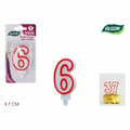 Miniatyrbillede 2 af 4: Candle Set Algon Red (36 Units)