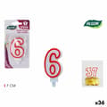 Miniatyrbillede 1 af 4: Candle Set Algon Red (36 Units)