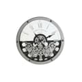Miniatyrbild 1 av 4: Wall Clock Home ESPRIT Black Silver Metal Crystal Gears 52 x 8,5 x 52 cm