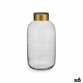 Miniatyrbillede 1 af 3: Vase Grey Golden Glass 14,5 x 29,5 x 14,5 cm (6 Units)