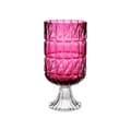 Pikkukuva 2 / 3: Vase Engraving Dark pink Crystal 13 x 26,5 x 13 cm (6 Units)
