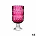 Pikkukuva 1 / 3: Vase Engraving Dark pink Crystal 13 x 26,5 x 13 cm (6 Units)
