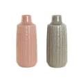 Pikkukuva 1 / 3: Vase Home ESPRIT Pink Light grey Porcelain 16 x 16 x 38 cm (2 Units)